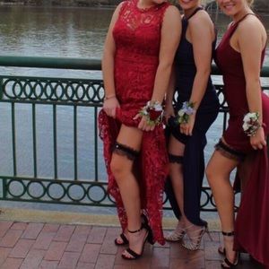 Red Lace Prom Dress!